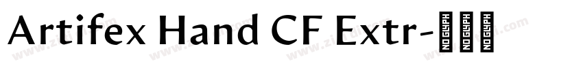 Artifex Hand CF Extr字体转换